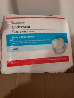 Cardinal Health Sure Care Plus Incontinence Underwear Large 25ct