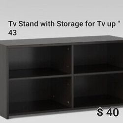 New Tv Stand With Storage For TV Up 43"