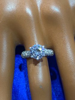 14k white gold engagement ring