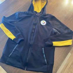 Youth Large size 14/ 16 NFL Team Apparel Pittsburgh Steelers Hoodie Thermal fleece lined Hooded Boys