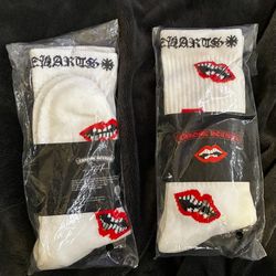 ( One pair)Designer lips socks