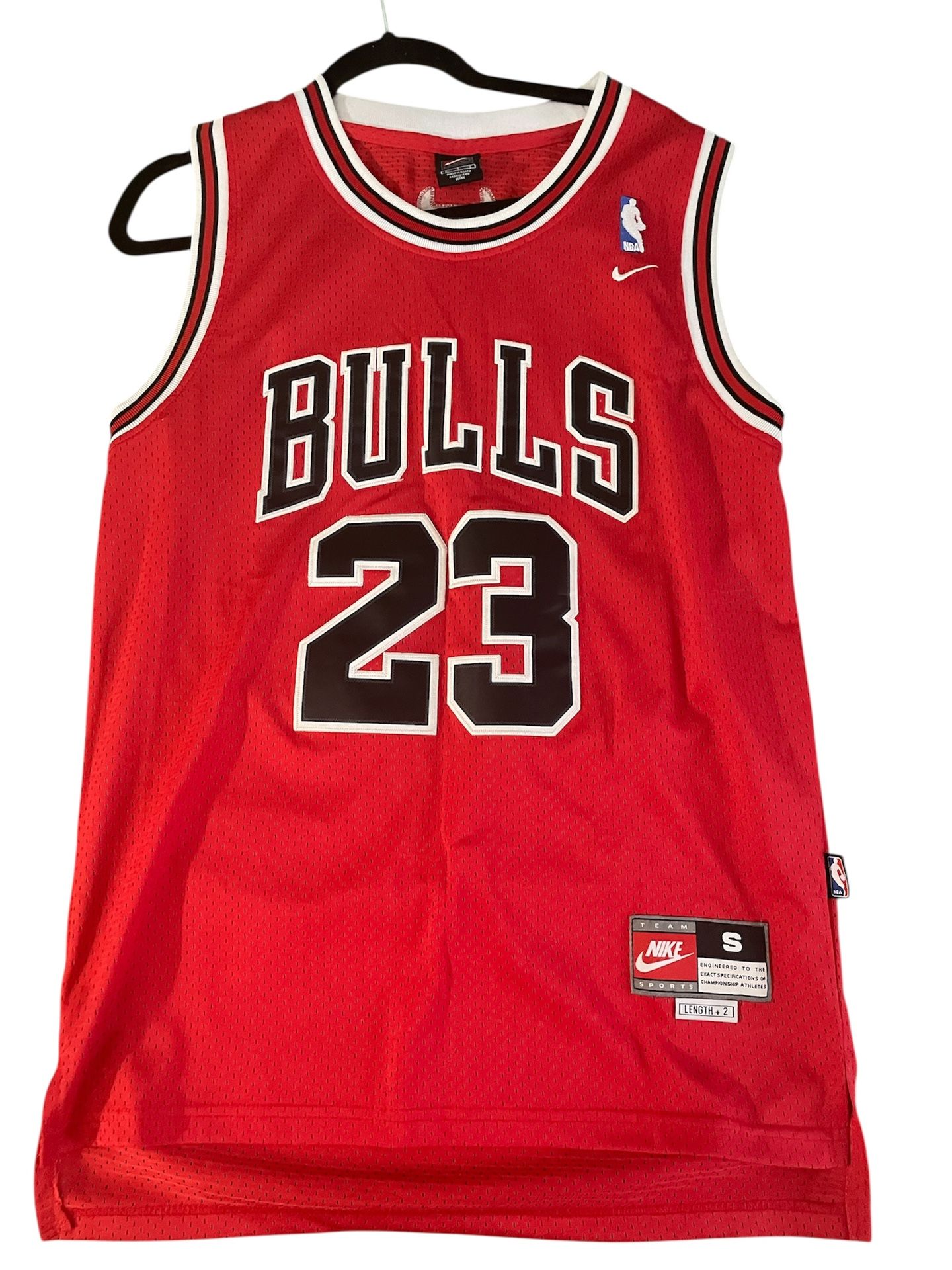 Rare Vtg Nike Chicago Bulls 23 Michael Jordan Basketball Red Jersey NBA Sz S