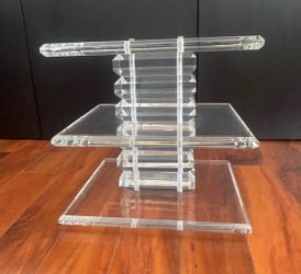 Vintage Lucite Stacked Block Sculpture