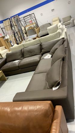 Westbrook Simon Li 3-piece Leather Sectional $1,900