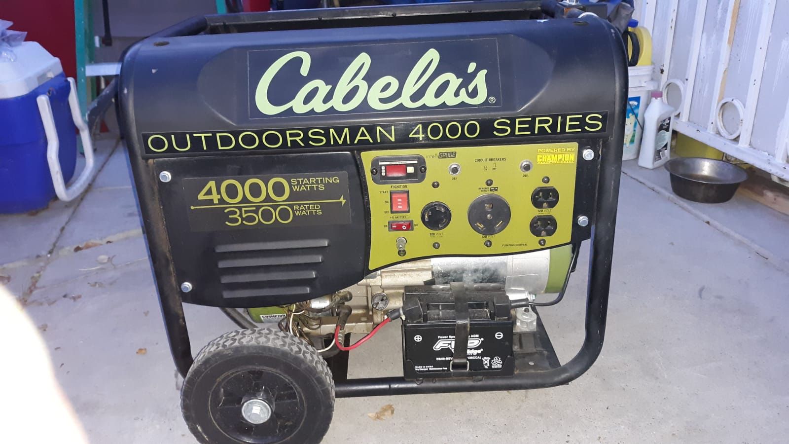 Cabelas outdoorsman 4000 watts remote start generator