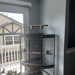 Bird Cage - YML wrought iron corner cage 