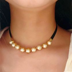 Dior Pearl Choker Necklace