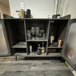 Grey Wooden Bar