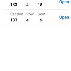 2 tickets for tomorrow's game Padres vs  Arizona 