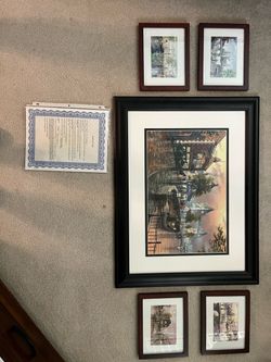 Collectible, Artist: Ken Shotwell: London Fog; Framed Art Print Set with Certificate of Authenticity