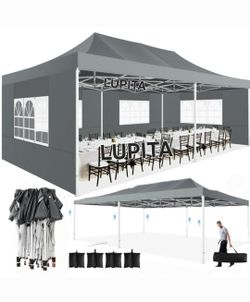 Pop Up 10x20 Canopy Tent Birthday 🥳 With Side Walls Gazebo Weddin  Party Pop Up Tent Canopy- (FOR SALE)