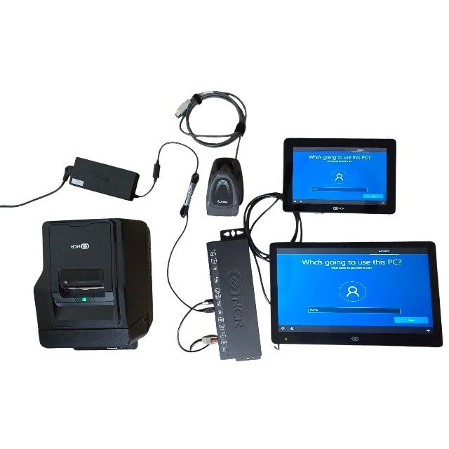 Complete NCR POS System CX7 Terminal + Scanner + Thermal Printer | Win 10