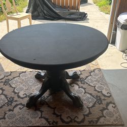 Grey Claw Foot Table Wood