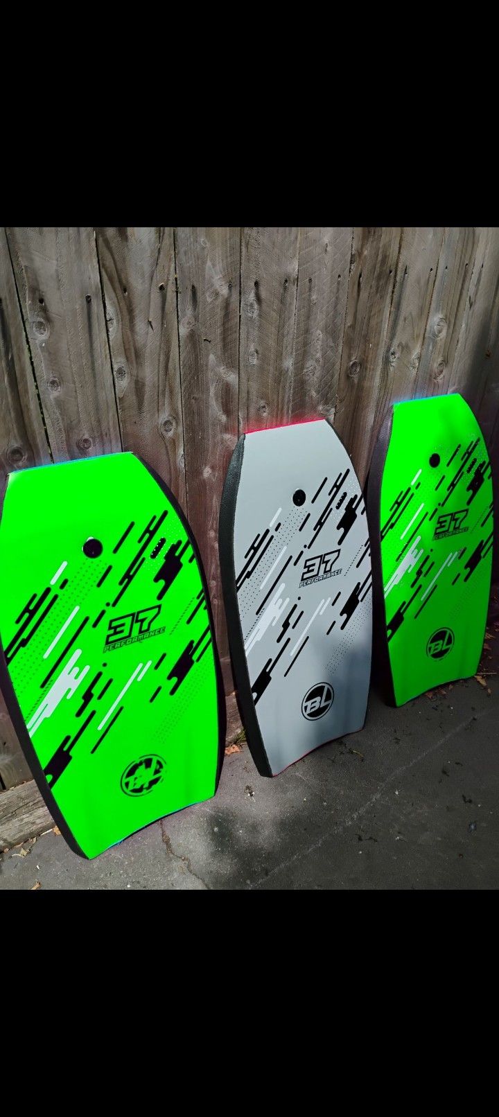 Three Brand New BL Performance 37 Boogie Boards