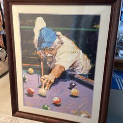 Aldo Luongo Printer’s Proof with Custom Cherry Wood Frame