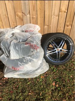 Custom Aftermarket Wheels with Tires Set of 4
