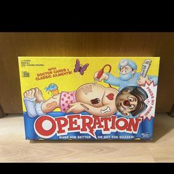Operation Classic Board Game Hasbro Family Favorite Gaming, Ages 6 And Up, firm.