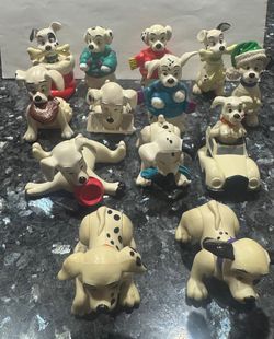 1996 McDonald's 101 Dalmatians Lot A 13 random toy figures