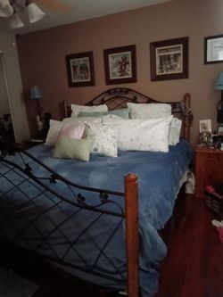 California king bed frame and mattress
