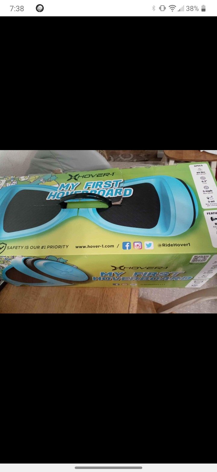 Brand New Never Used Still In The Box My First Hoverboard