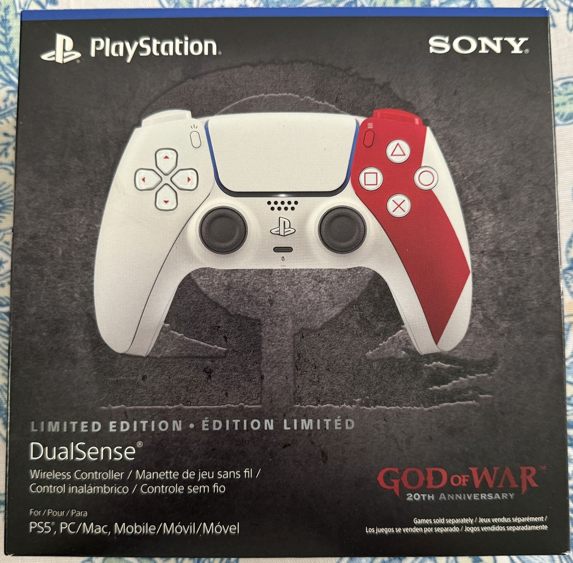 PS5 DualSense God of War 20th Anniversary Controller Limited Edition