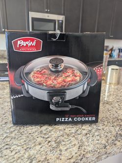 Parini 12" Non-Stick Electric Pizza Cooker