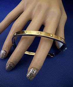 📐18K Gold/ Stainless Steel Square Style Bracelet