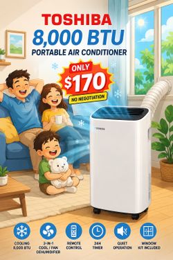 Toshiba air conditioner 8000Btu