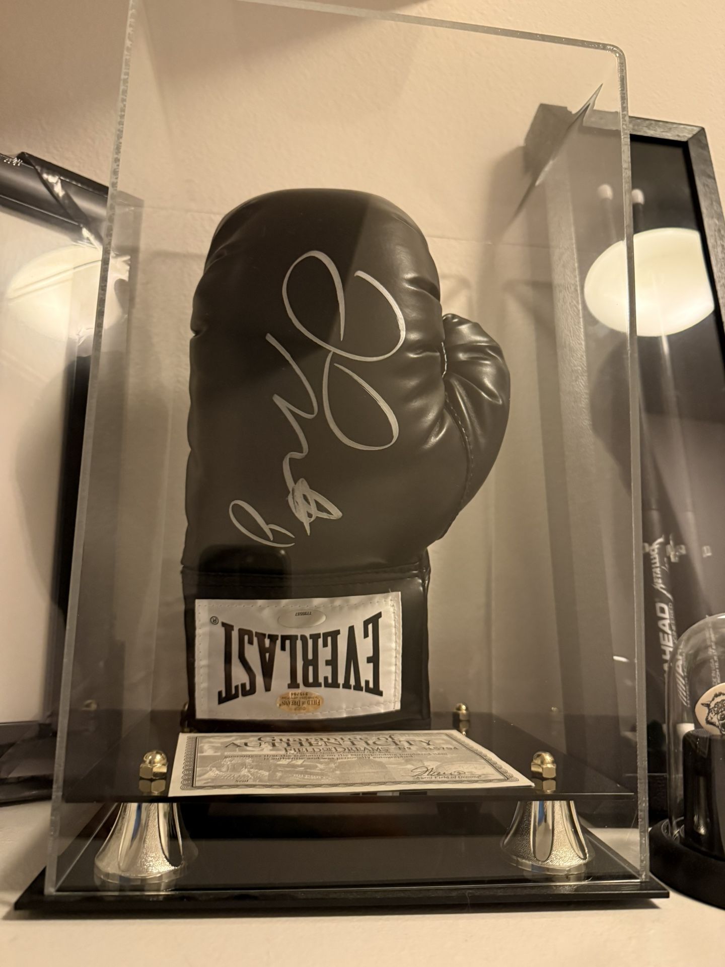 Floyd Mayweather Signed Glove With Display