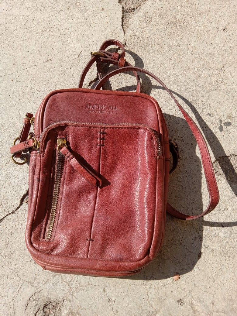 American leather handbag