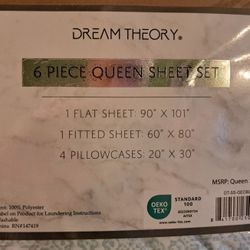 Dream Theory Queen Size Bed Sheet Set