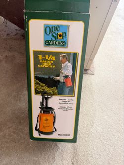 One Stop Gardens 1-1/4 Gallon Tank Capacity Sprayer, item number 95682.
