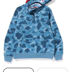 Authentic Blue Bape Hoodie