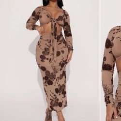 Fashion Nova Outfit Dress Like New Size Large 