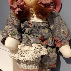 "GINGER JUNE" THE DOLL, CUSTOM-MADE, 24" TALL, LOVABLE & HUGGABLE!