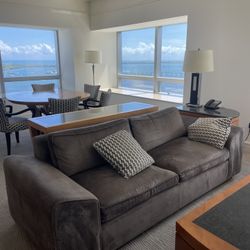 Sofa Bed And 2 Lounge Chairs