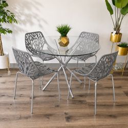 Gray Silver Chairs $50 each