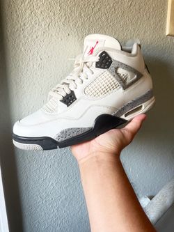 Jordan 4 White Cement size 12