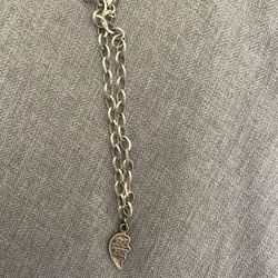 7” Sterling Silver Charm Bracelet Chain