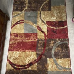 2 Area Rugs Multi Color