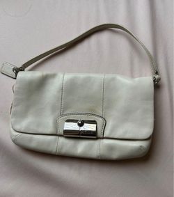 Vintage White Coach Purse