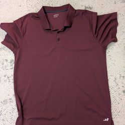 BCG men's maroon polo 2XL