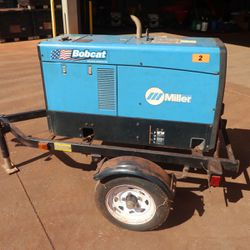 Miller Bobcat 250 Diesel Welder/Generator With Trailer-Mounted 