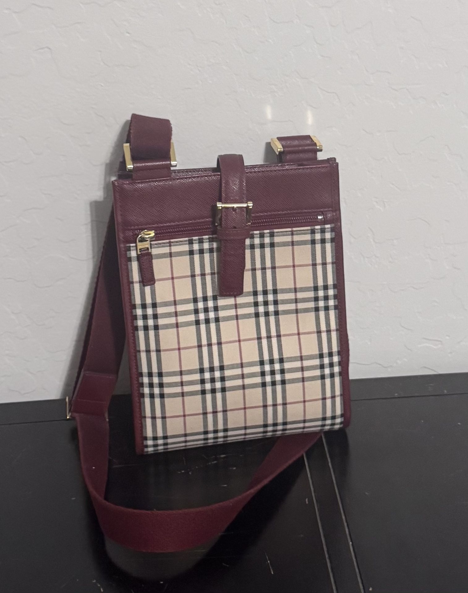 Burberry Red Novacheck Crossbody