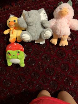 Lot of 4 Stuffed Animal Plush Toys
