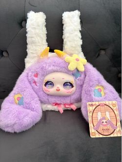 Samael Bag The Love-Large Handbag Series Iris Garden Purple Bunny