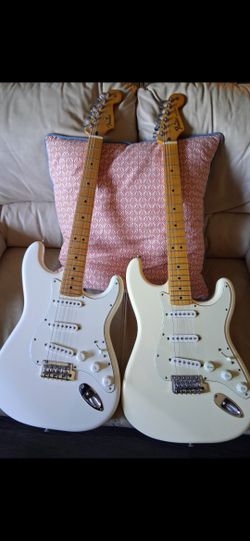 Two Cool Stratocasters $1,000 Takes Both, Nice on Best Color Ever & Performing Great Fender Sounds; May Trade For a US Telecaster or Gibson +$ To U.