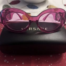 Versace Women's 54mm Transparent Fuchsia Sunglasses