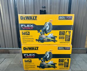 Dewalt 12"  Flex Volt 60v DOUBLE BEVEL SLIDING MITER SAW Model DCS781 (Tool Only)