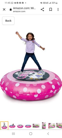 Minnie Bouncer and Ball Pit, 2-in-1 with 50 Balls for Girls, Kids – 55 lbs Max

